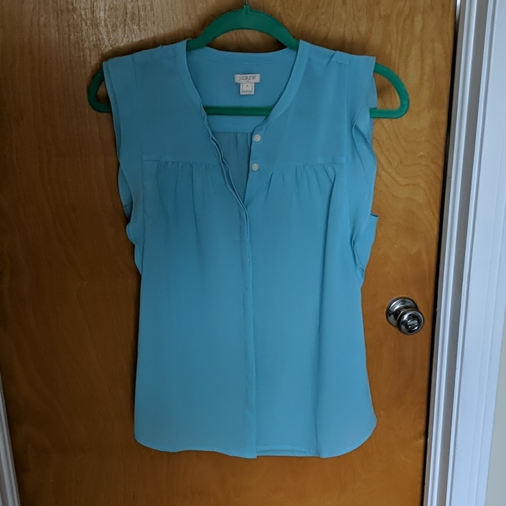 J crew factory button up tank